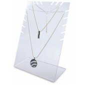 Perspex Jewellery Multi Chain Necklace Holder Black